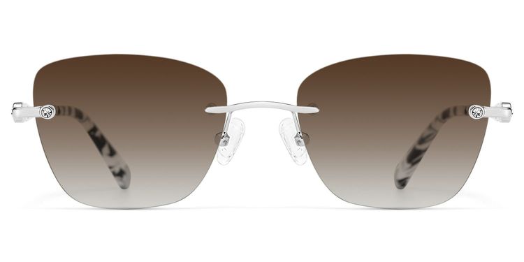 Seth Rectangle Silver Glasses