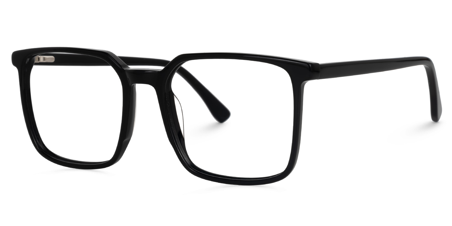 Square Fayrice Black Glasses deals -Zeelool Glasses1