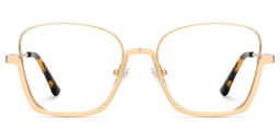 Malidy Square Gold Glasses0