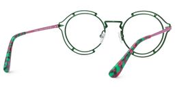 Frazer Round Green Glasses4
