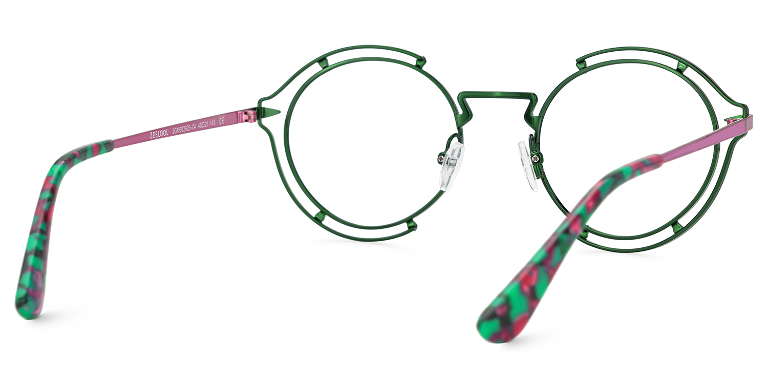 Frazer Round Green Glasses4