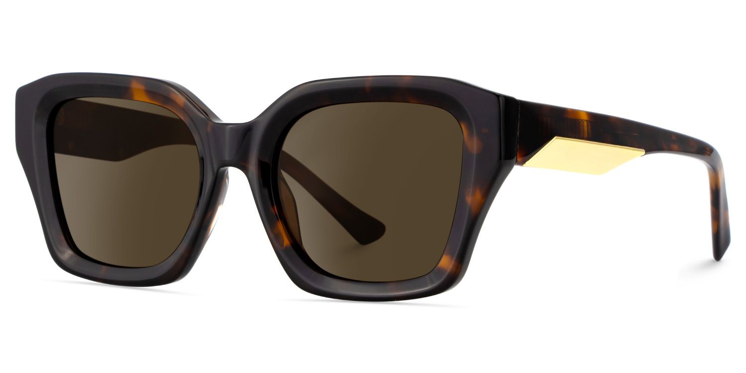 Rhea Tortoise Square Sunglasses to Frame Your Face | ZEELOOL UK2