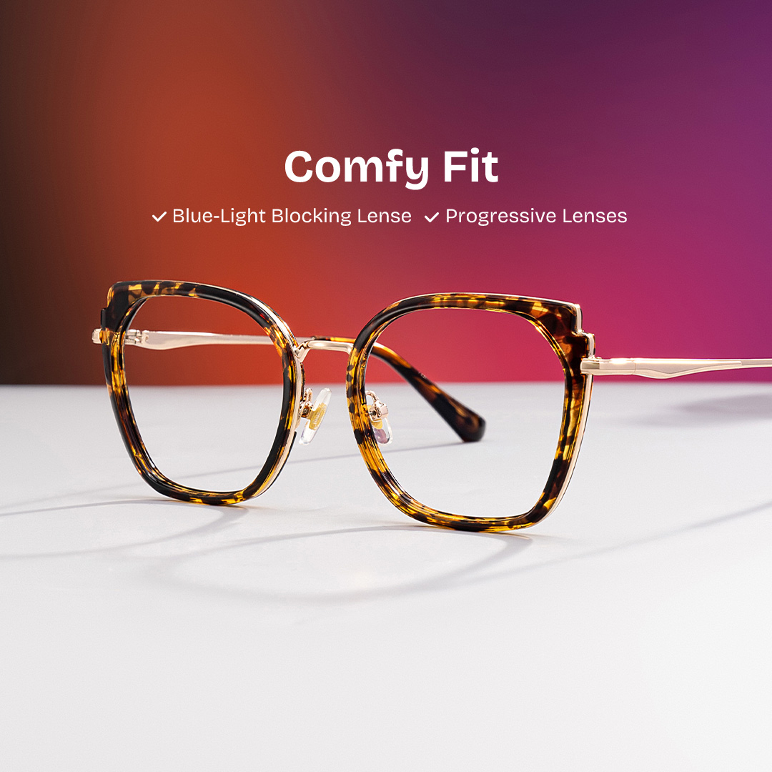 Murcia Square Tortoise Glasses0