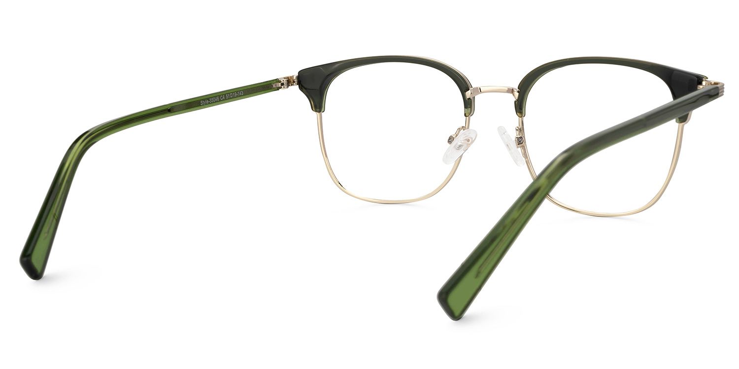 Alves Browline Green Color Frame Glasses for Men | ZEELOOL UK3
