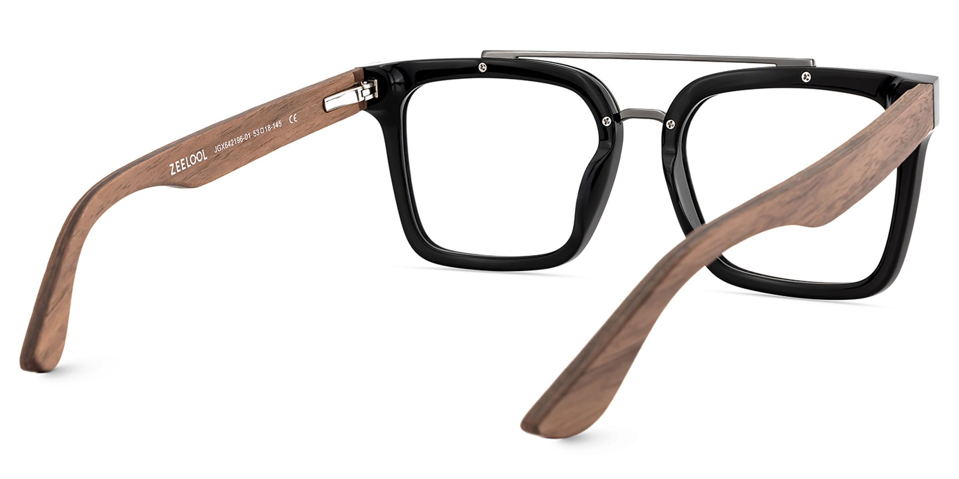 Men's Aviator Eyeglasses Frames With Black Clear Color5