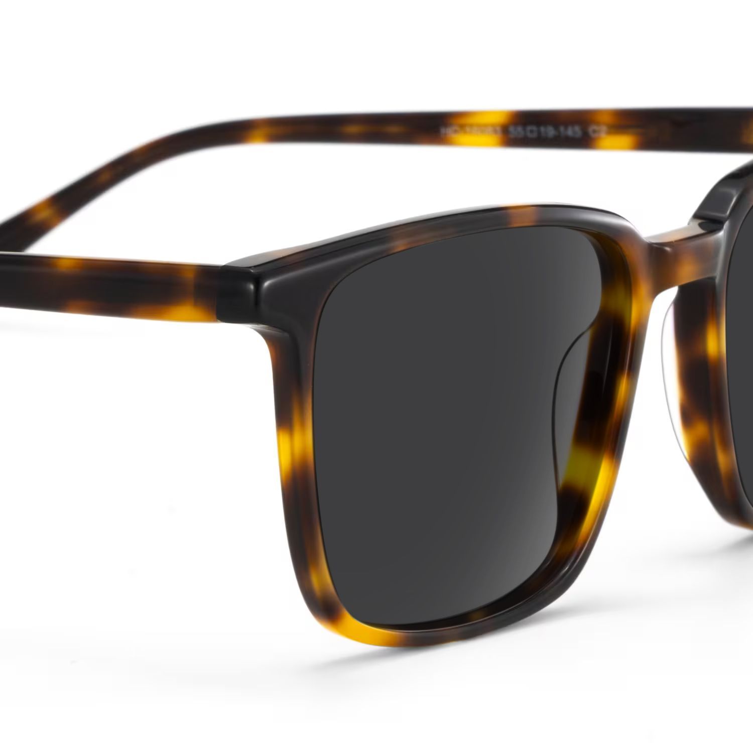 Aidan Rectangle Sunglasses with Acetate Tortoise Frames | ZEELOOL CA4