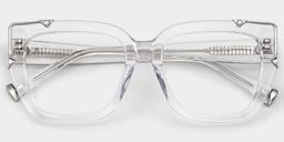 A clear, oversized frame that's playful and chic.2