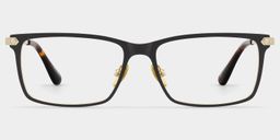 Alexander Rectangle Black Glasses1