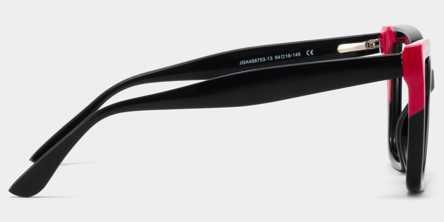 Mirta Square Black Pink Glasses3