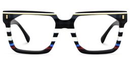 Laguer Rectangle Black Glasses1