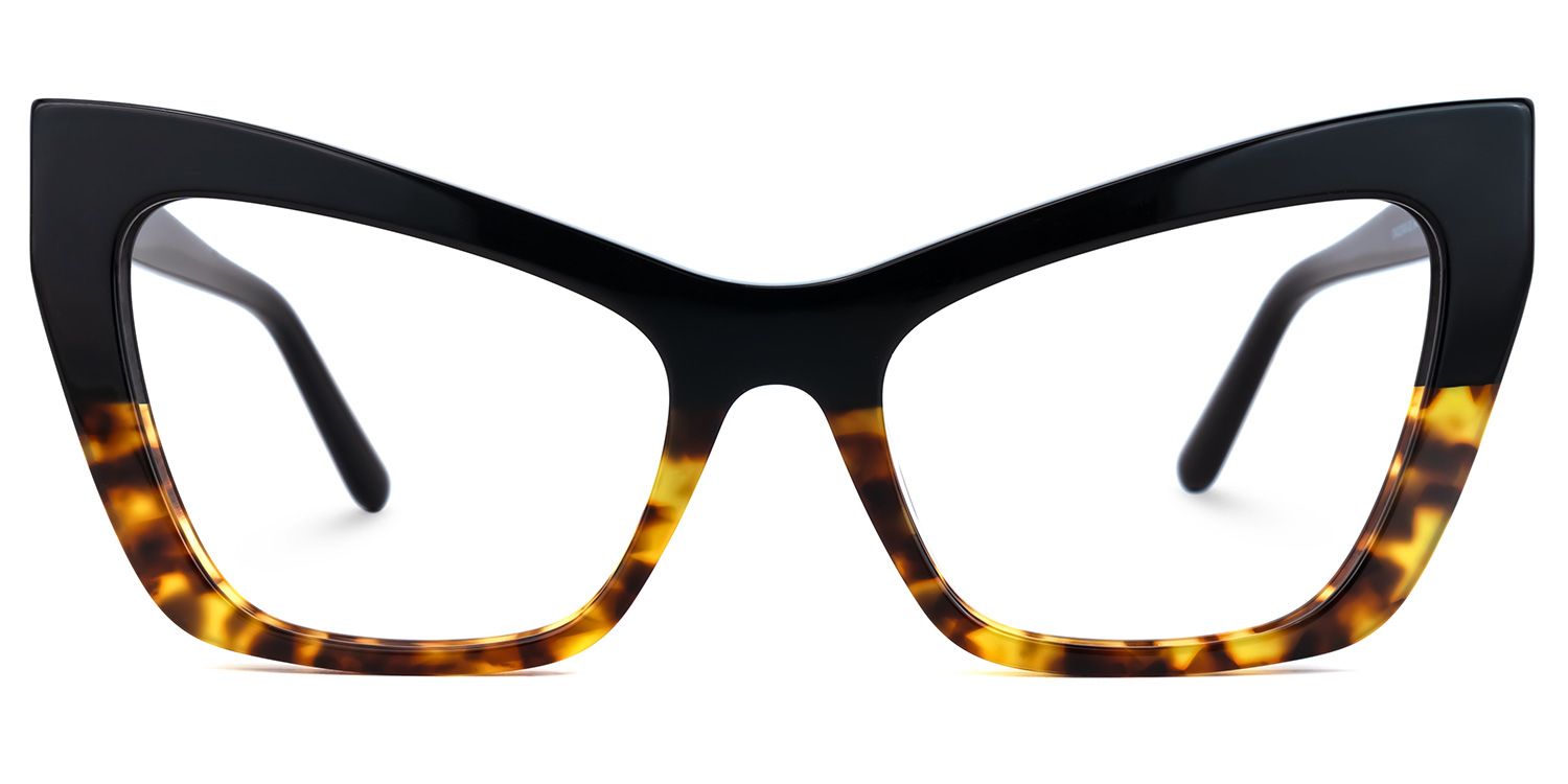 Driscoll Cateye Yellow-Tortoise Glasses | ZEELOOL UK0