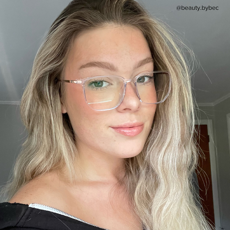 Fezell TR90 Square Crystal Frame Glasses | ZEELOOL UK7