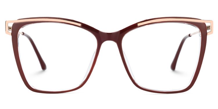 Krystle Red Square Glasses