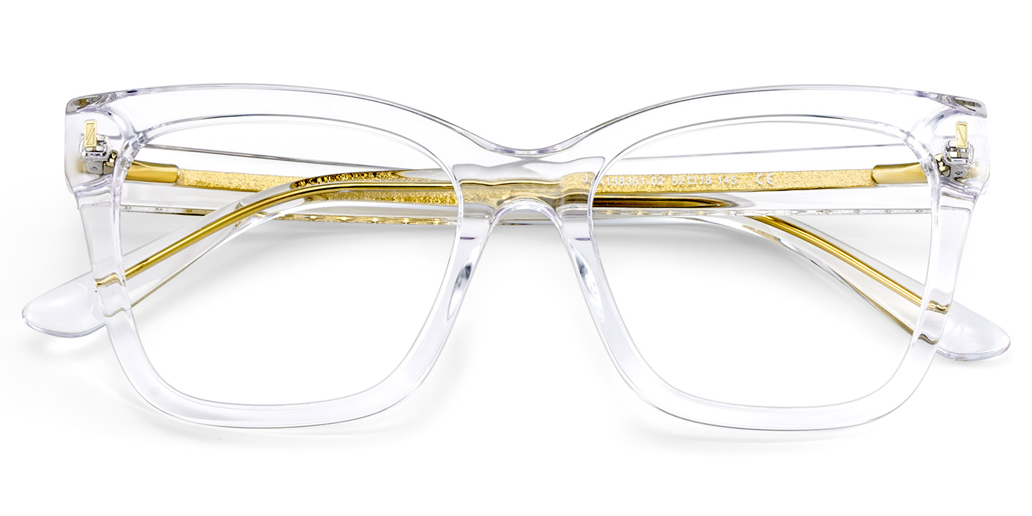 Square Crystal Eyeglasses Rory Acetate Frame Glasses2
