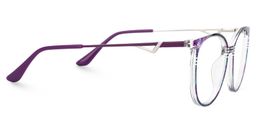 Chanty Round Purple Glasses2