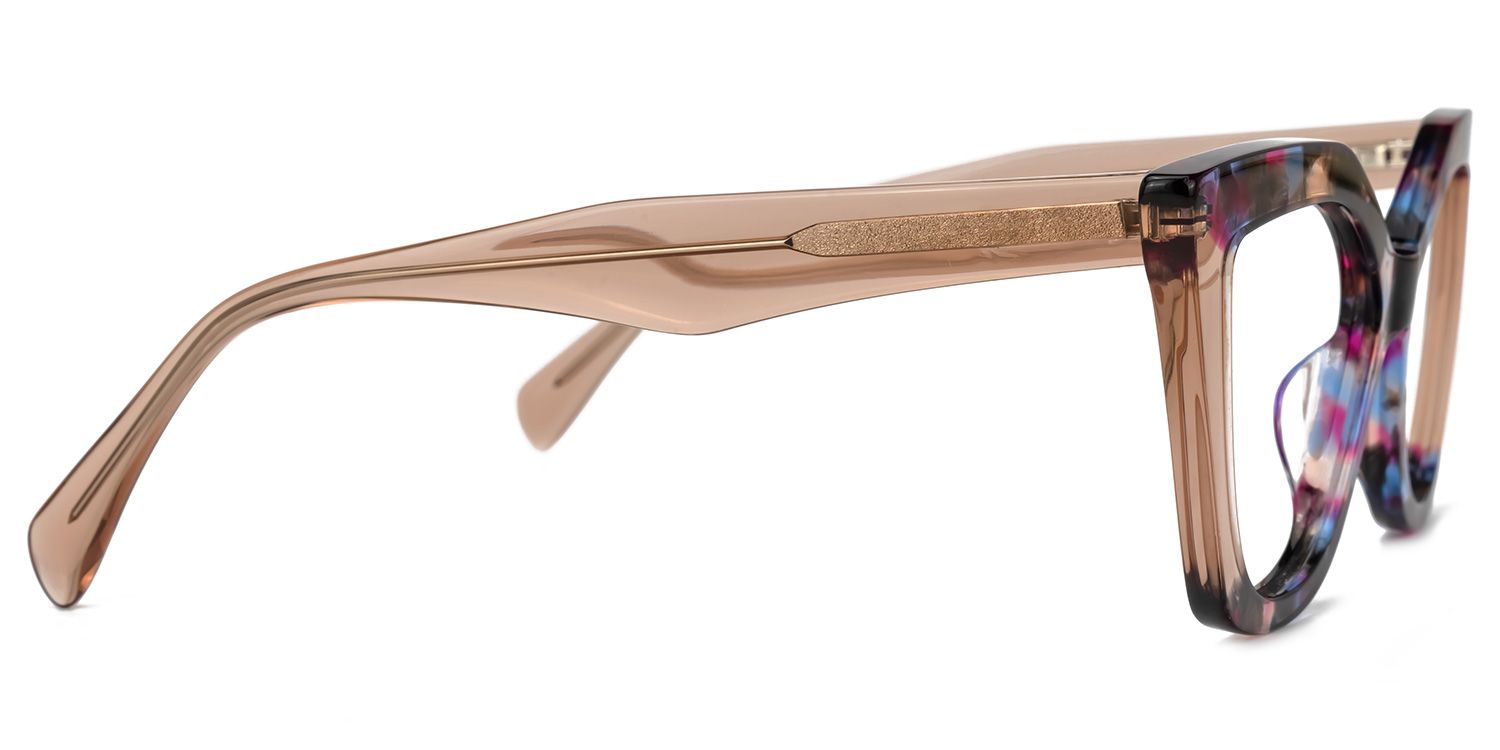 Nolia Cat-eye Floral Eyeglasses and Frames Glasses2