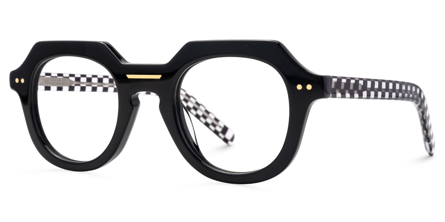 Black Geometric Eyewear - Jameica on Sale | ZEELOOL UK1