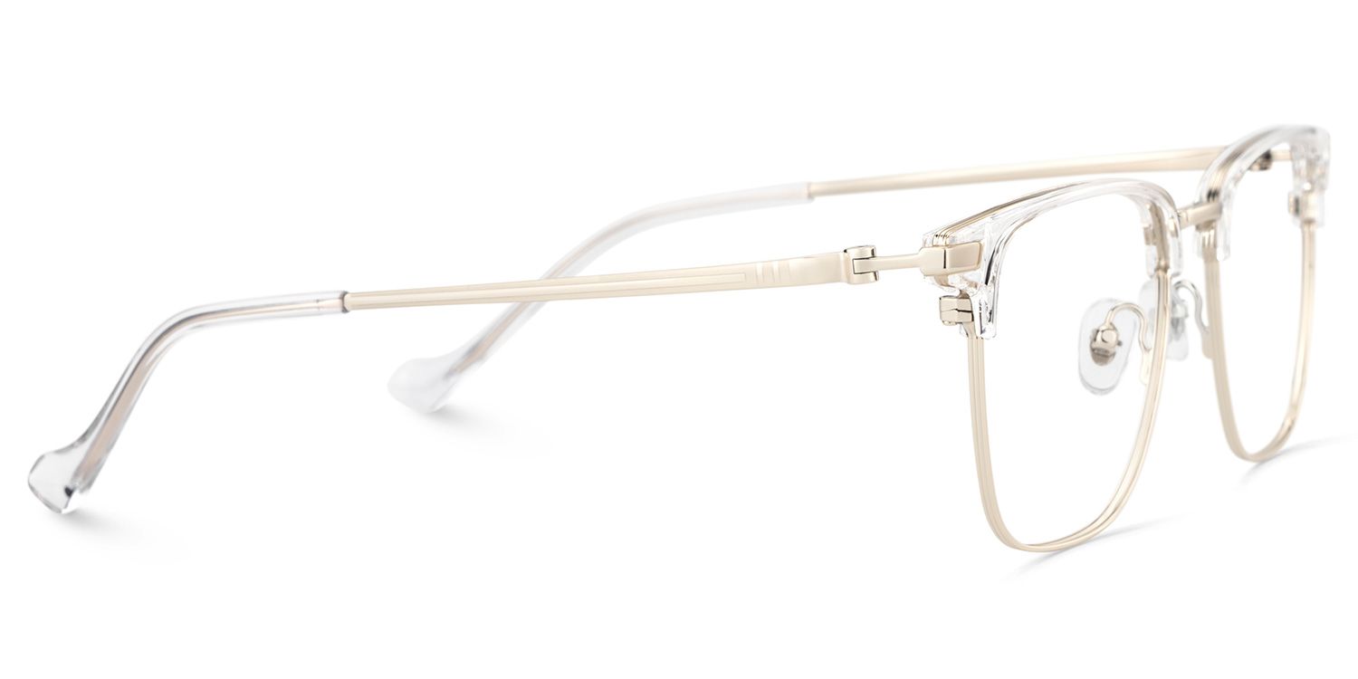 Owen Eyeglasses in Square Black Gold Frame | ZEELOOL UK4