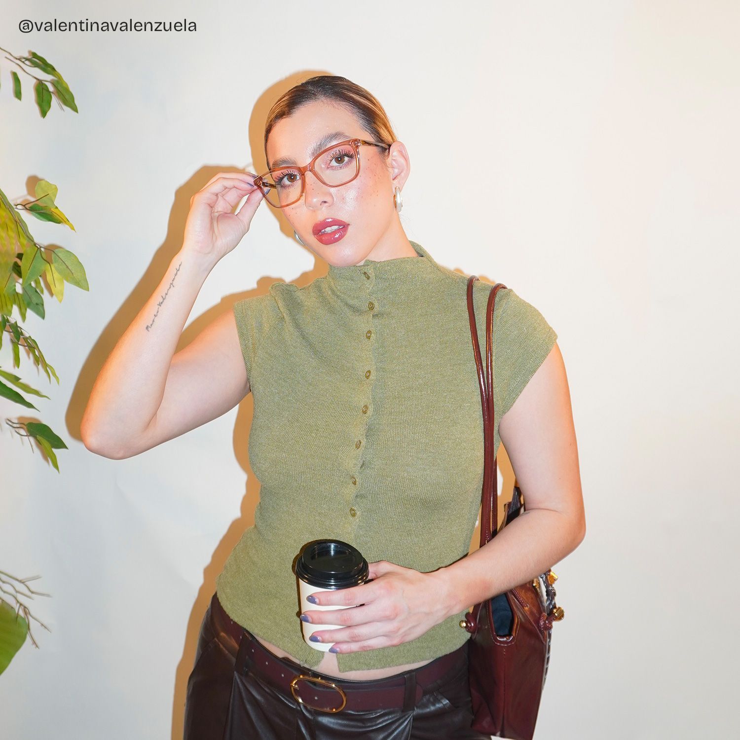 Bella Gardening Pink Floral Rectangle Acetate Glasses | ZEELOOL7