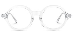 Marilys Round Clear Glasses0