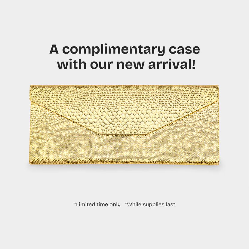 Selena Rectangle Beige Glasses