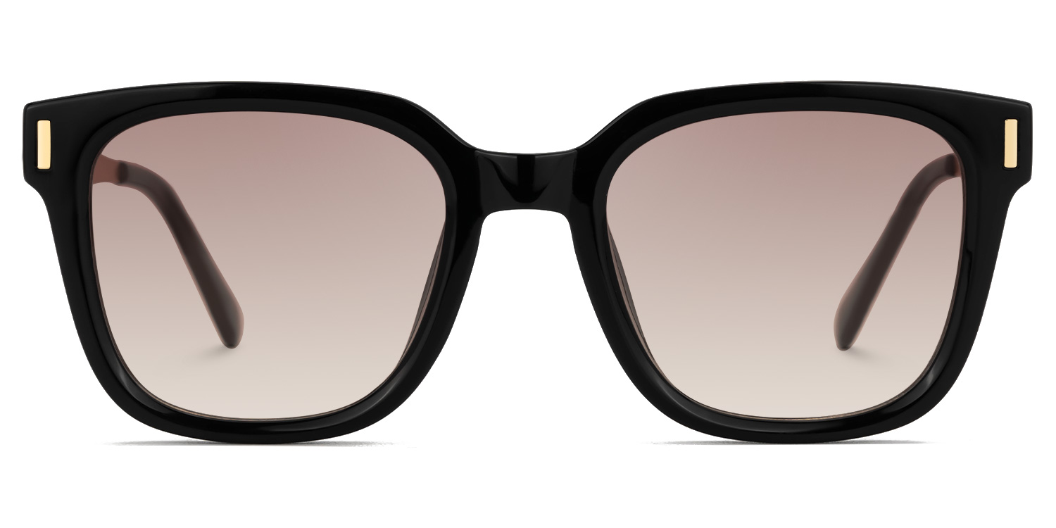 Frederik Square Black Sunglasses0