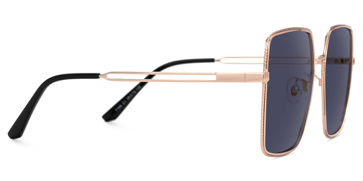 Nielsen Square Gray Full Frame Sunglasses | Zeelool2