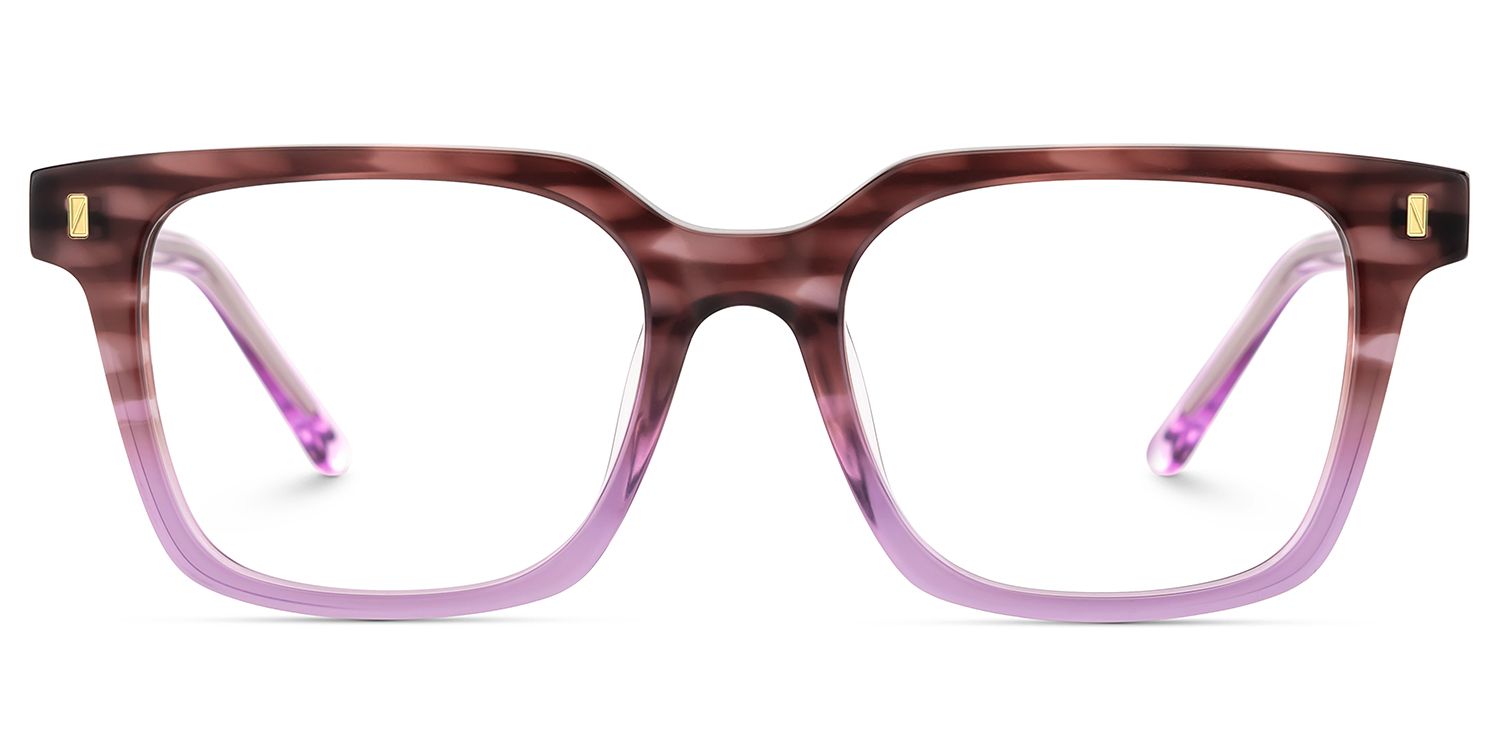Pagel Purple Thin Frame Eyeglasses | ZEELOOL UK1