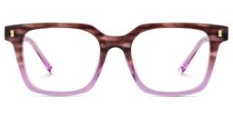 Pagel Puple Rectangle Glasses1