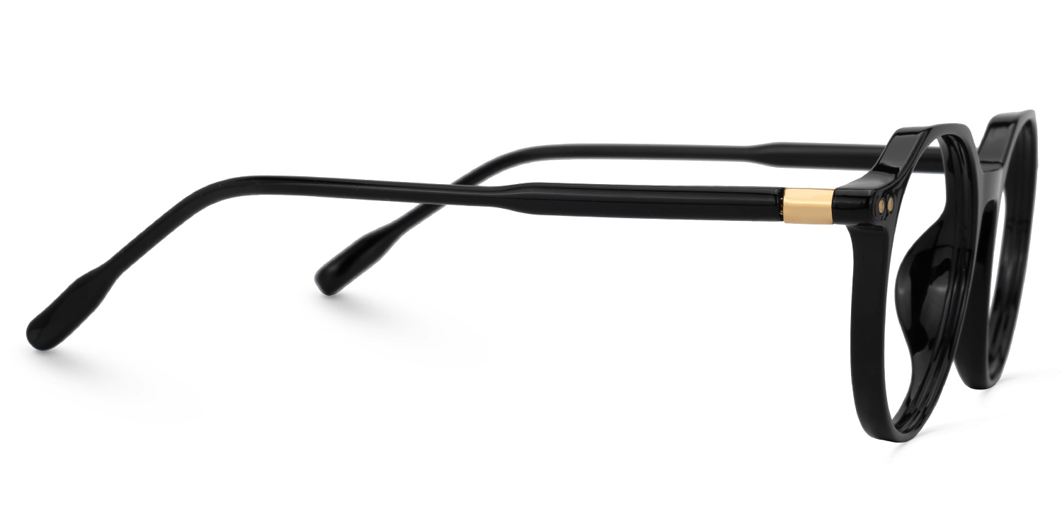 Round Tilly Black Color Frame Glasses | ZEELOOL UK2