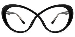 Chasidy Butterfly Black Glasses0