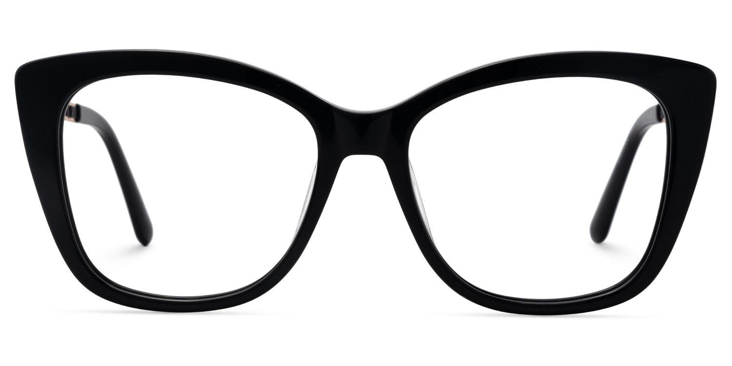 Deangela Women's Black Frame Eyeglasses  | ZEELOOL UK1