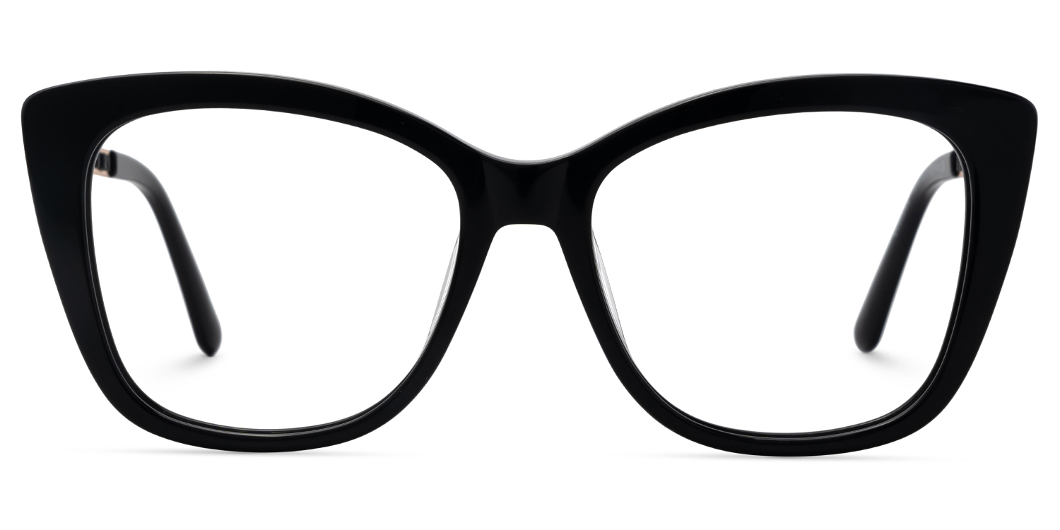 Deangela Women's Black Frame Eyeglasses  | ZEELOOL UK1