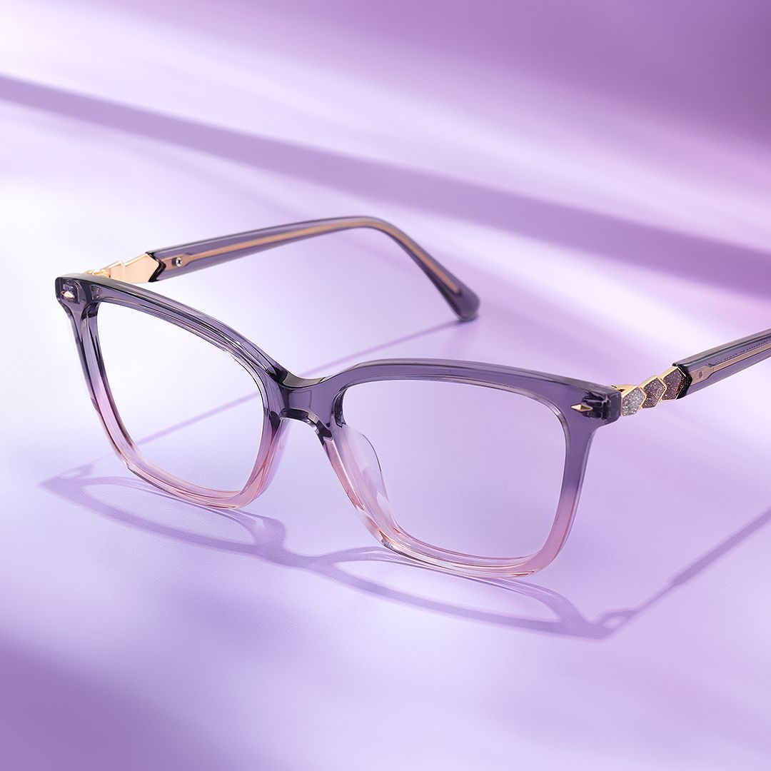 Theo Acetate Two-tone Frame Glasses with Square Shape | ZEELOOL UK7