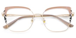 Jesmin Square Khaki Tortoise Glasses2
