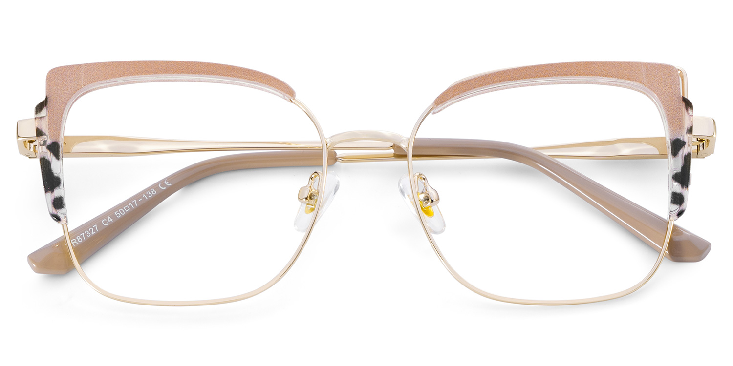 Jesmin Square Khaki Tortoise Glasses2