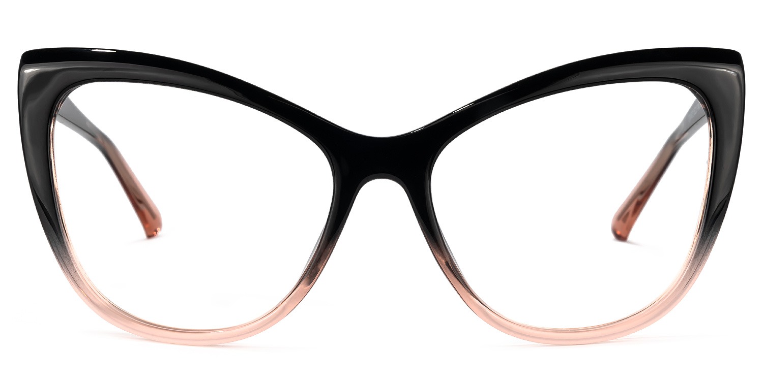 Shelby Cateye Black-Pink Glasses | ZEELOOL UK0