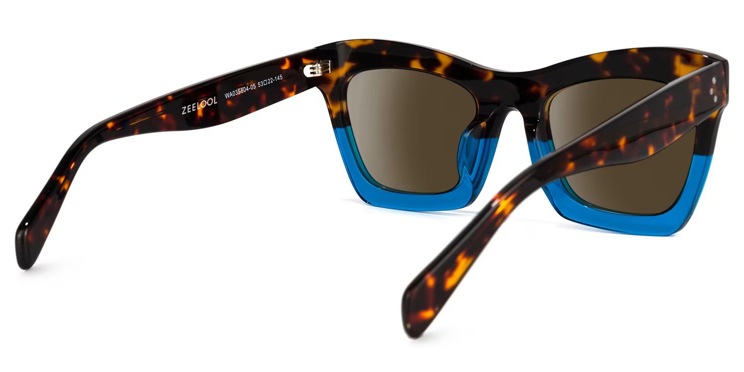 Benitez Square Sunglasses and Blue-Tortoise Frames3