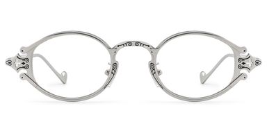 Serena Oval Silver Glasses