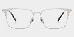 Maxwell Browline Silver Glasses0