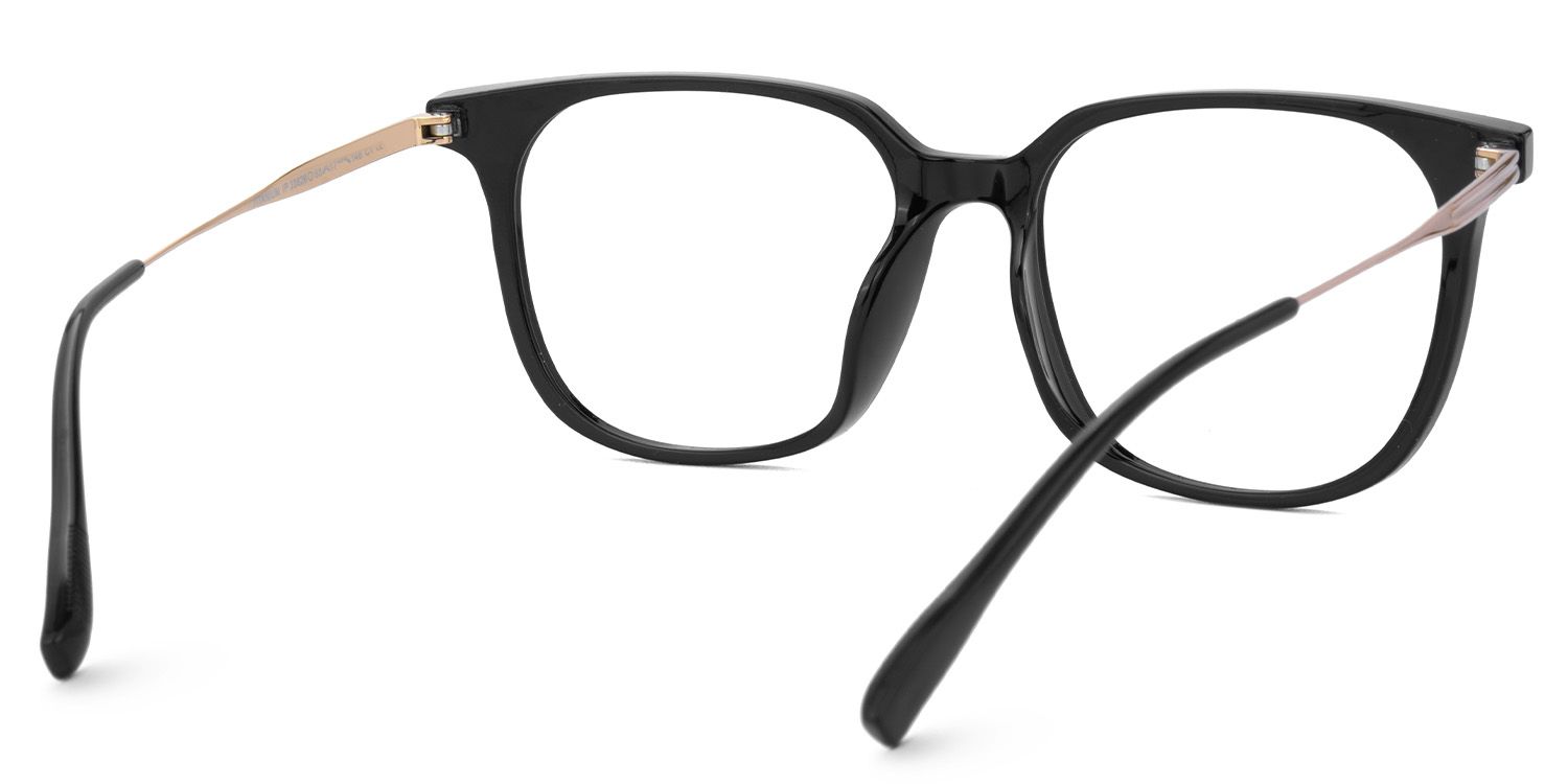 Ameedah Black Square Thin Glasses | ZEELOOL UK3