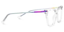 Eliot Rectangle Clear Glasses4