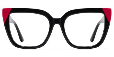 Mirta Square Black Pink Glasses