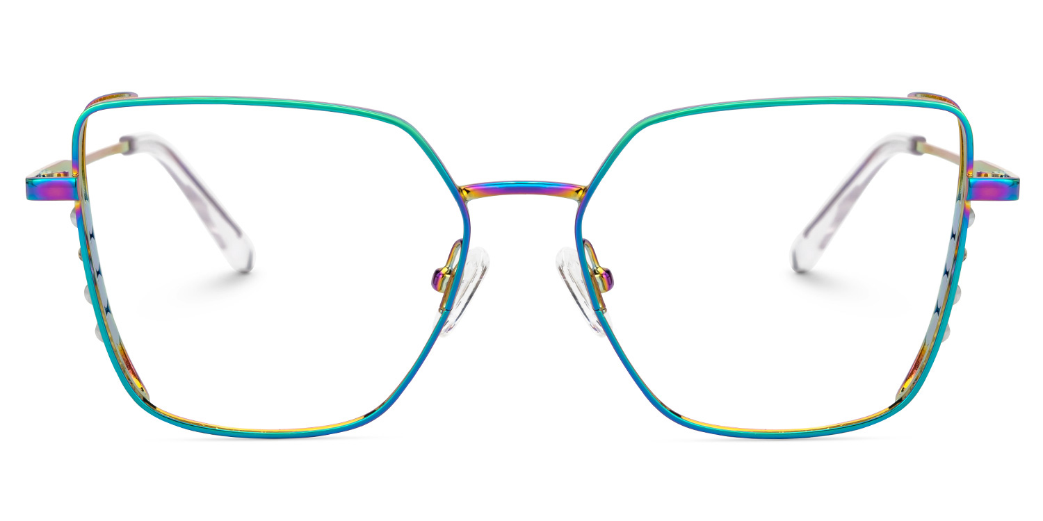 Jamison Square Iridescent Glasses0