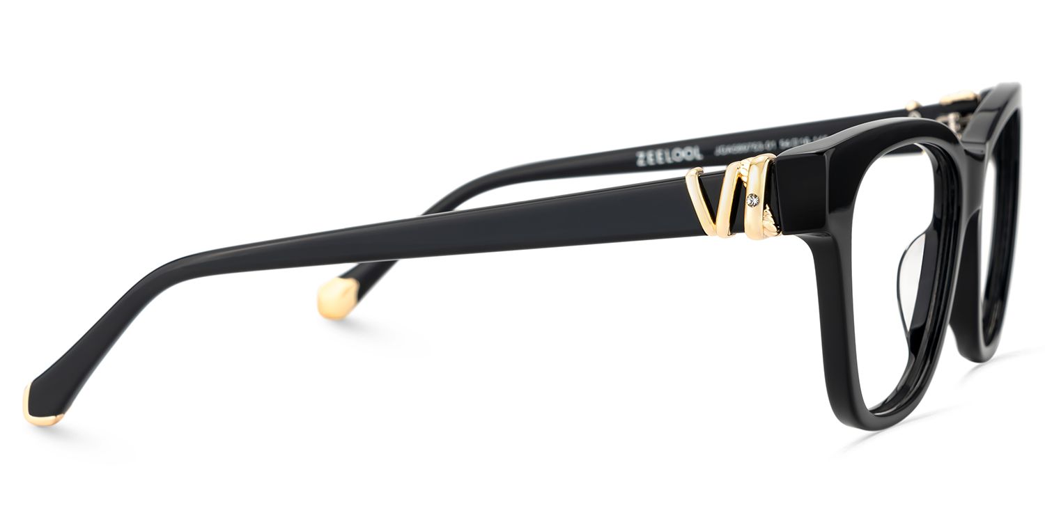 Square Black Eyeglasses- Julian Acetate Frame Glasses4