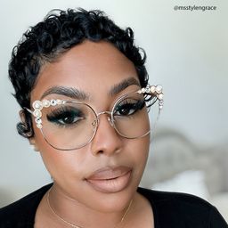 Wallice Cateye Gold Glasses5