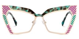 Chrishana Butterfly Green-Tortoise Glasses0