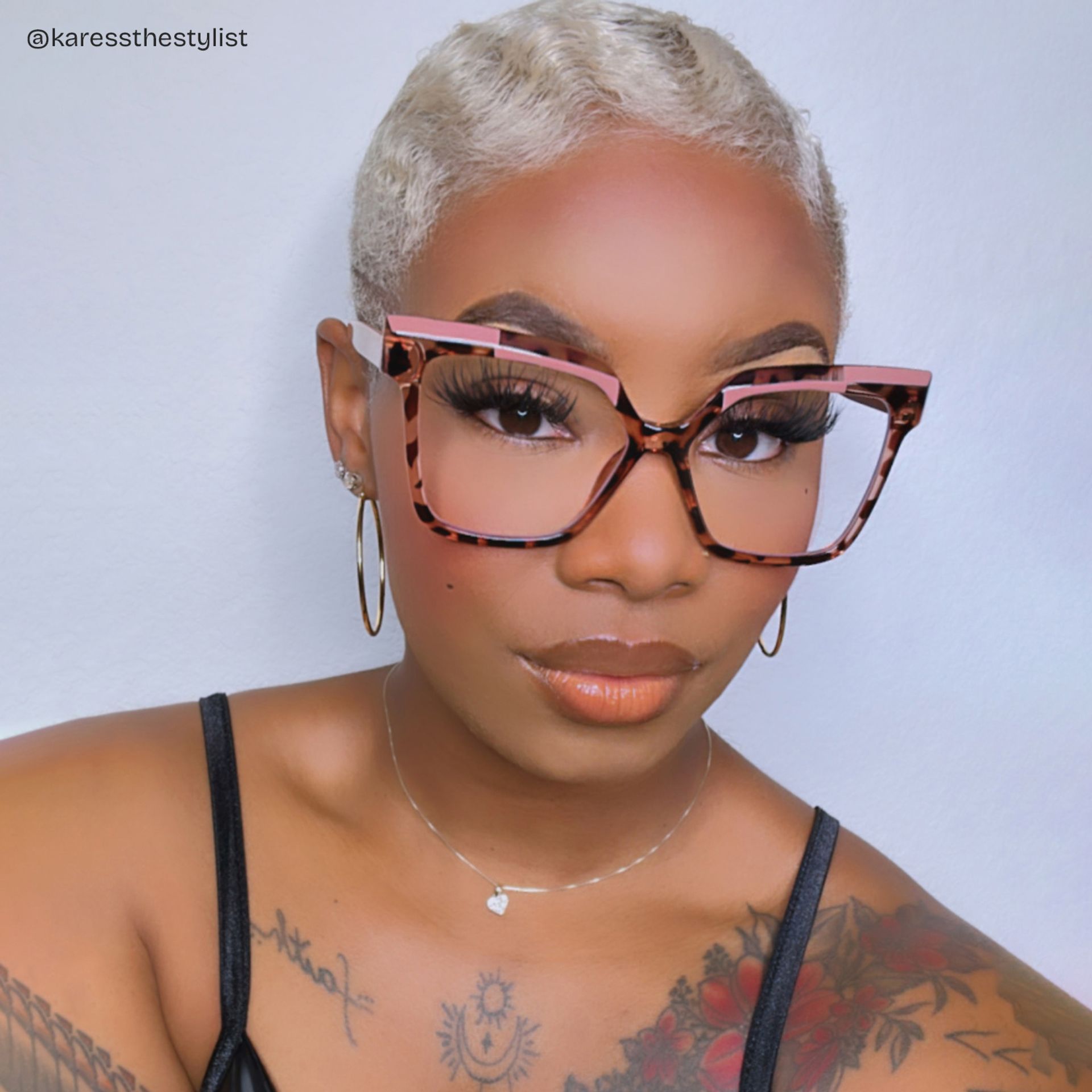 Square Eboney Tortoise Frame Glasses Deals -Zeelool Optical9