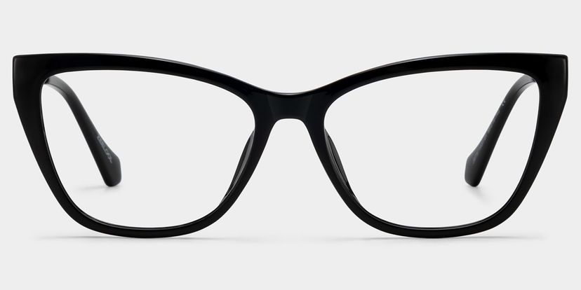 Celeste Black Cat-eye Glasses