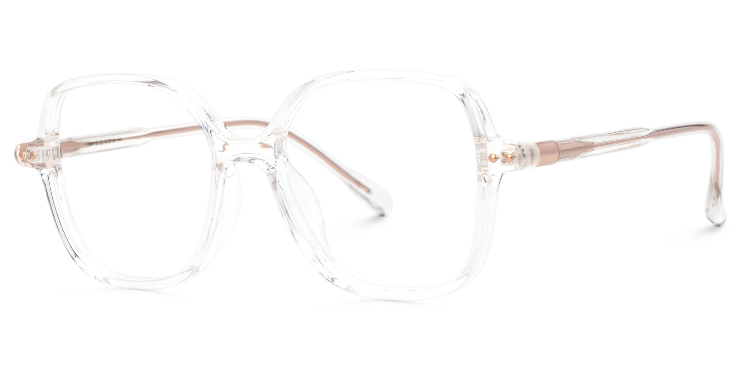 Crystal Lenzie Square Frame Eyeglasses | ZEELOOL UK1